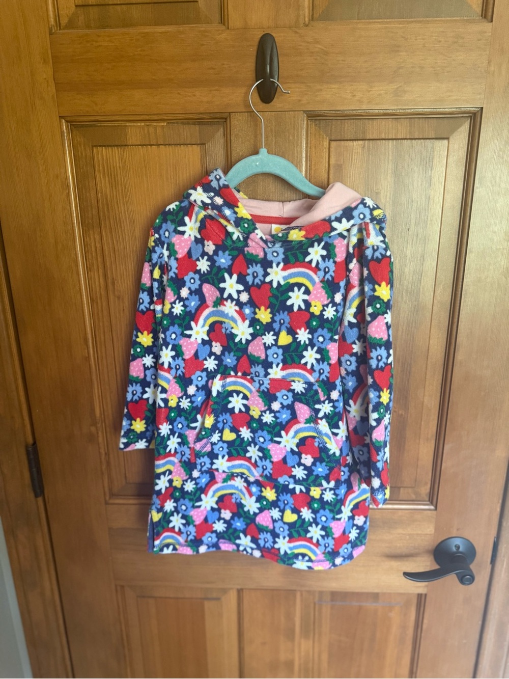 Mini Biden French Terry Cute swim coverup, 4-5Y